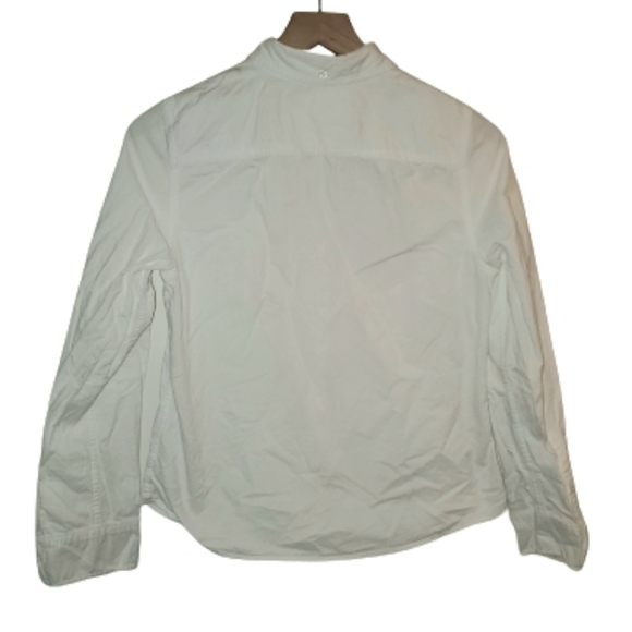 Hollister Wmns White Button Down Long Sleeve Shirt - Picture 5 of 7
